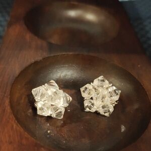 #7 Keyes Vintage Silvertone Clipon Earrings